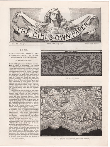 Original antique engraving from The Girl's Own Paper 1888-1890